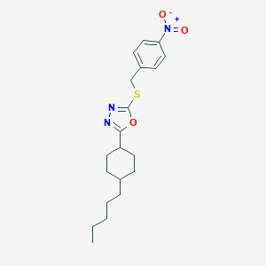 2-[(4-Nitrobenzyl)sulfanyl]-5-(4-pentylcyclohexyl)-1,3,4-oxadiazole图片