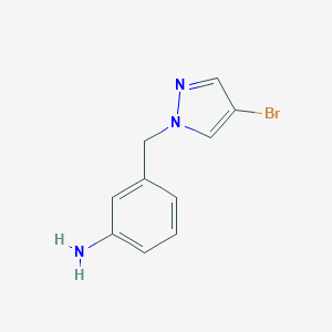 3-((4-bromo-1H-pyrazol-1-yl)methyl)aniline图片