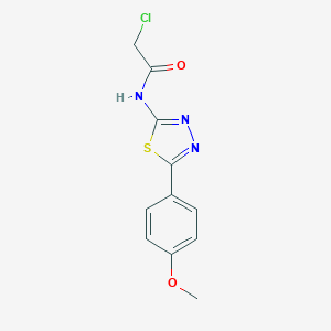 2-Chloro-N-[5-(4-methoxyphenyl)-1,3,4-thiadiazol-2-yl]acetamide图片