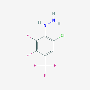 6-Chloro-2,3-difluoro-4-(trifluoromethyl)phenylhydrazine图片