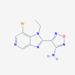 4-{7-Bromo-1-ethyl-1H-imidazo[4,5-c]pyridin-2-yl}-1,2,5-oxadiazol-3-amine图片