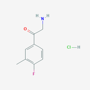 2-amino-1-(4-fluoro-3-methylphenyl)ethan-1-one hydrochloride图片