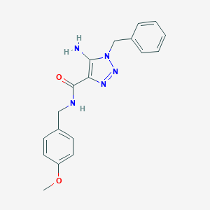 5-amino-1-benzyl-N-(4-methoxybenzyl)-1H-1,2,3-triazole-4-carboxamide图片
