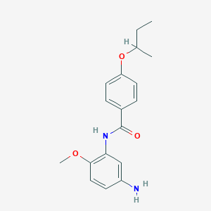 N-(5-Amino-2-methoxyphenyl)-4-(sec-butoxy)-benzamide图片