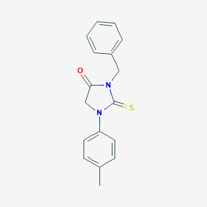 3-benzyl-1-(4-methylphenyl)-2-thioxoimidazolidin-4-one图片