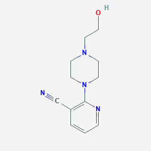 2-[4-(2-Hydroxyethyl)piperazino]nicotinonitrile图片
