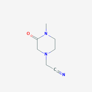 2-(4-Methyl-3-oxopiperazin-1-yl)acetonitrile图片
