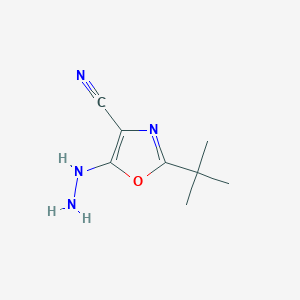2-tert-butyl-5-hydrazinyl-1,3-oxazole-4-carbonitrile图片