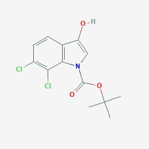 tert-Butyl 6,7-dichloro-3-hydroxy-1H-indole-1-carboxylate图片