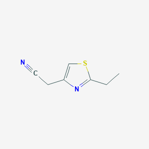 2-(2-Ethyl-1,3-thiazol-4-yl)acetonitrile图片