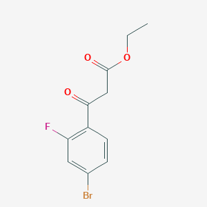 3-(4-Bromo-2-fluorophenyl)-3-oxopropionic acid ethyl ester图片