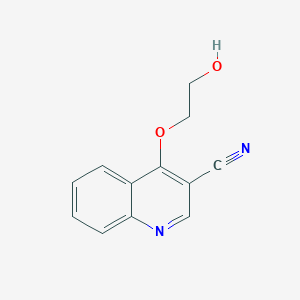 4-(2-Hydroxyethoxy)quinoline-3-carbonitrile图片