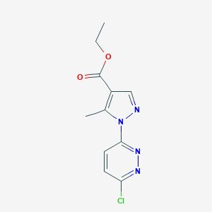 ethyl 1-(6-chloropyridazin-3-yl)-5-methyl-1H-pyrazole-4-carboxylate图片