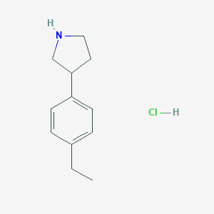3-(4-ethylphenyl)pyrrolidine hydrochloride图片