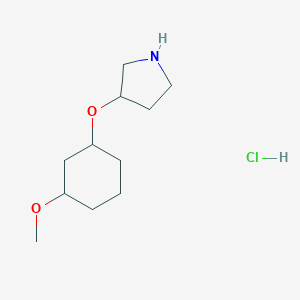 3-[(3-Methoxycyclohexyl)oxy]pyrrolidine Hydrochloride图片