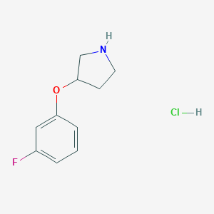 3-(3-Fluorophenoxy)pyrrolidine Hydrochloride图片