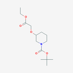 TERT-BUTYL 3-((ETHOXYCARBONYL)METHOXY)PIPERIDINE-1-CARBOXYLATE图片