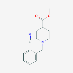 Methyl 1-[(2-cyanophenyl)methyl]piperidine-4-carboxylate图片