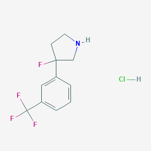 3-Fluoro-3-[3-(Trifluoromethyl)Phenyl]Pyrrolidine Hydrochloride图片