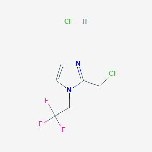 2-(chloromethyl)-1-(2,2,2-trifluoroethyl)-1H-imidazole hydrochloride图片