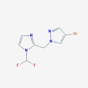 2-[(4-Bromo-1H-pyrazol-1-yl)methyl]-1-(difluoromethyl)-1H-imidazole图片