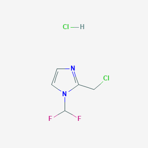 2-(Chloromethyl)-1-(difluoromethyl)-1H-imidazole Hydrochloride图片