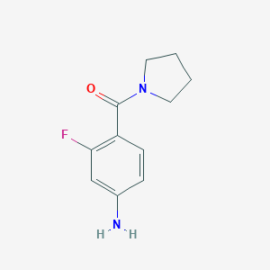 3-fluoro-4-(pyrrolidine-1-carbonyl)aniline图片