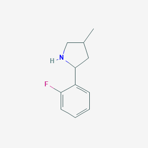 2-(2-fluorophenyl)-4-methylpyrrolidine图片