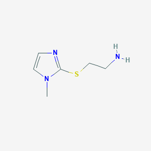 2-[(2-Aminoethyl)sulfanyl]-1-methyl-1H-imidazole图片