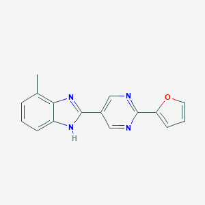 2-[2-(2-Furanyl)-5-pyrimidinyl]-7-methyl-1H-benzimidazole图片