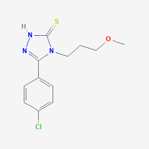 5-(4-Chlorophenyl)-4-(3-methoxypropyl)-4H-1,2,4-triazole-3-thiol图片