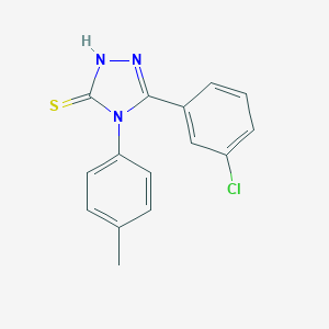 5-(3-Chlorophenyl)-4-(4-methylphenyl)-4H-1,2,4-triazole-3-thiol图片