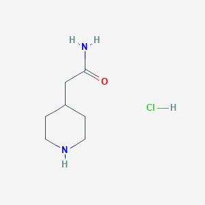 4-Piperidineacetamide hydrochloride(1:1)图片