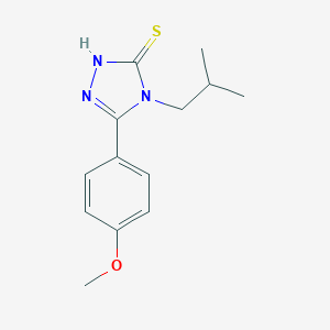 5-(4-Methoxyphenyl)-4-(2-methylpropyl)-4H-1,2,4-triazole-3-thiol图片