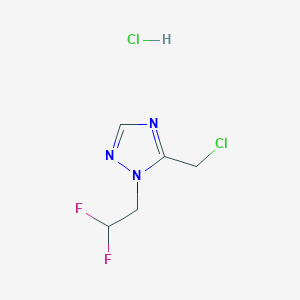 5-(chloromethyl)-1-(2,2-difluoroethyl)-1H-1,2,4-triazole Hydrochloride图片