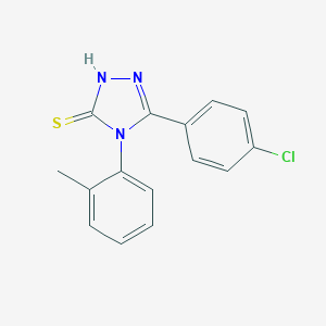 5-(4-Chlorophenyl)-4-(2-methylphenyl)-4H-1,2,4-triazole-3-thiol图片