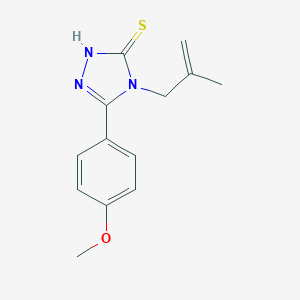 5-(4-Methoxyphenyl)-4-(2-methylprop-2-en-1-yl)-4H-1,2,4-triazole-3-thiol图片