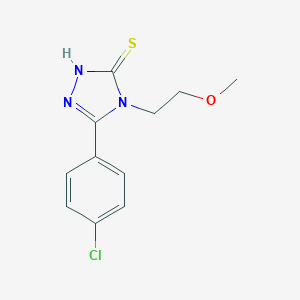 5-(4-Chlorophenyl)-4-(2-methoxyethyl)-4H-1,2,4-triazole-3-thiol图片