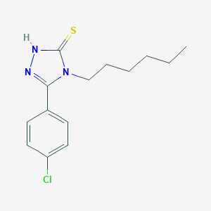 5-(4-Chlorophenyl)-4-hexyl-4H-1,2,4-triazole-3-thiol图片