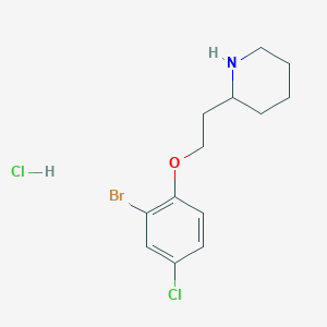 2-[2-(2-Bromo-4-chlorophenoxy)ethyl]piperidinehydrochloride图片