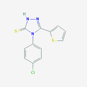 4-(4-Chlorophenyl)-5-(thiophen-2-yl)-4H-1,2,4-triazole-3-thiol图片