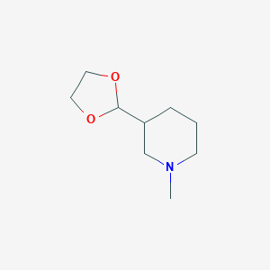 3-(1,3-Dioxolan-2-yl)-1-methylpiperidine图片