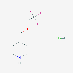 4-[(2,2,2-Trifluoroethoxy)methyl]piperidine Hydrochloride图片