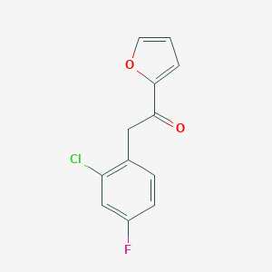 2-(2-chloro-4-fluorophenyl)-1-(furan-2-yl)ethan-1-one图片