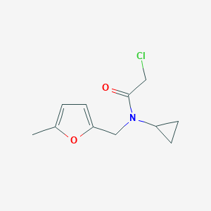 2-Chloro-N-cyclopropyl-N-[(5-methylfuran-2-yl)methyl]acetamide图片