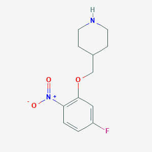 4-(5-Fluoro-2-nitrophenoxymethyl)-piperidine图片