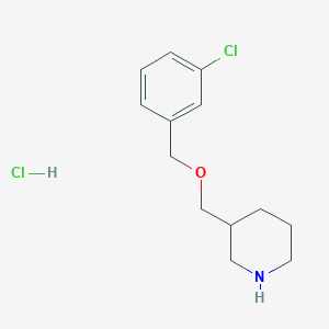 3-(3-Chloro-benzyloxymethyl)-piperidine hydrochloride图片