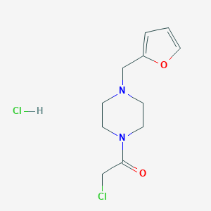 2-chloro-1-[4-(furan-2-ylmethyl)piperazin-1-yl]ethan-1-one hydrochloride图片