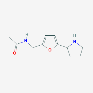 N-{[5-(pyrrolidin-2-yl)furan-2-yl]methyl}acetamide图片