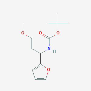 tert-butyl N-[1-(furan-2-yl)-3-methoxypropyl]carbamate图片